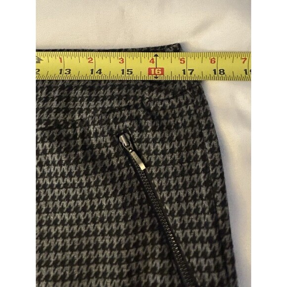 J. MCLAUGHLIN Houndstooth Pants Women 12 Pull On Knit Stretch Tapered Pockets - Picture 9 of 11